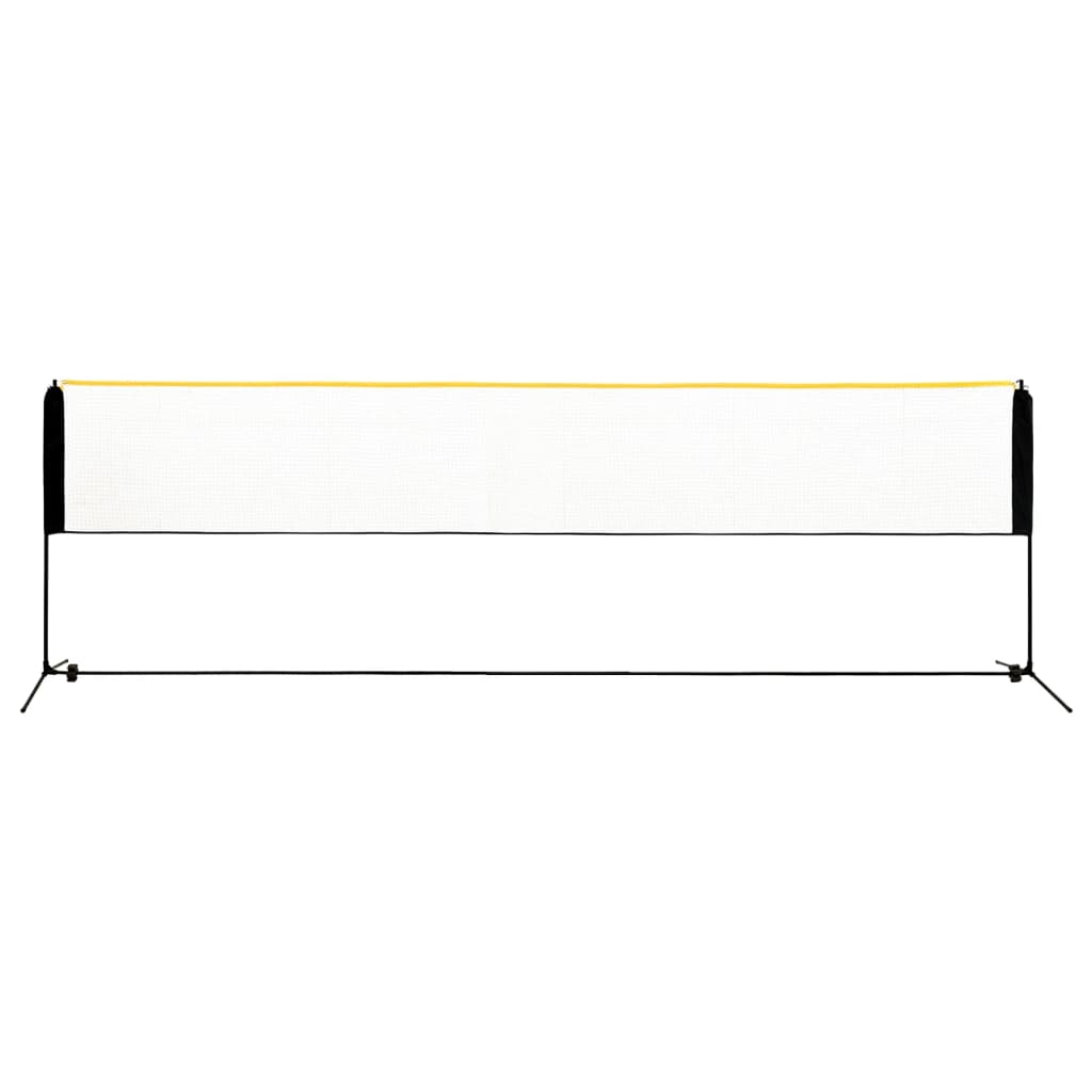 vidaXL Siatka do badmintona, regulowana, 500x103x94-158 cm, metalowa