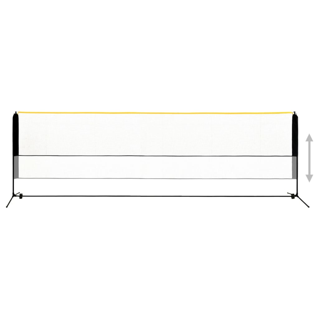 vidaXL Siatka do badmintona, regulowana, 500x103x94-158 cm, metalowa