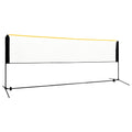 vidaXL Siatka do badmintona, regulowana, 400x103x94-158 cm, metalowa