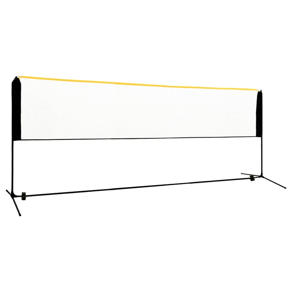 vidaXL Siatka do badmintona, regulowana, 400x103x94-158 cm, metalowa