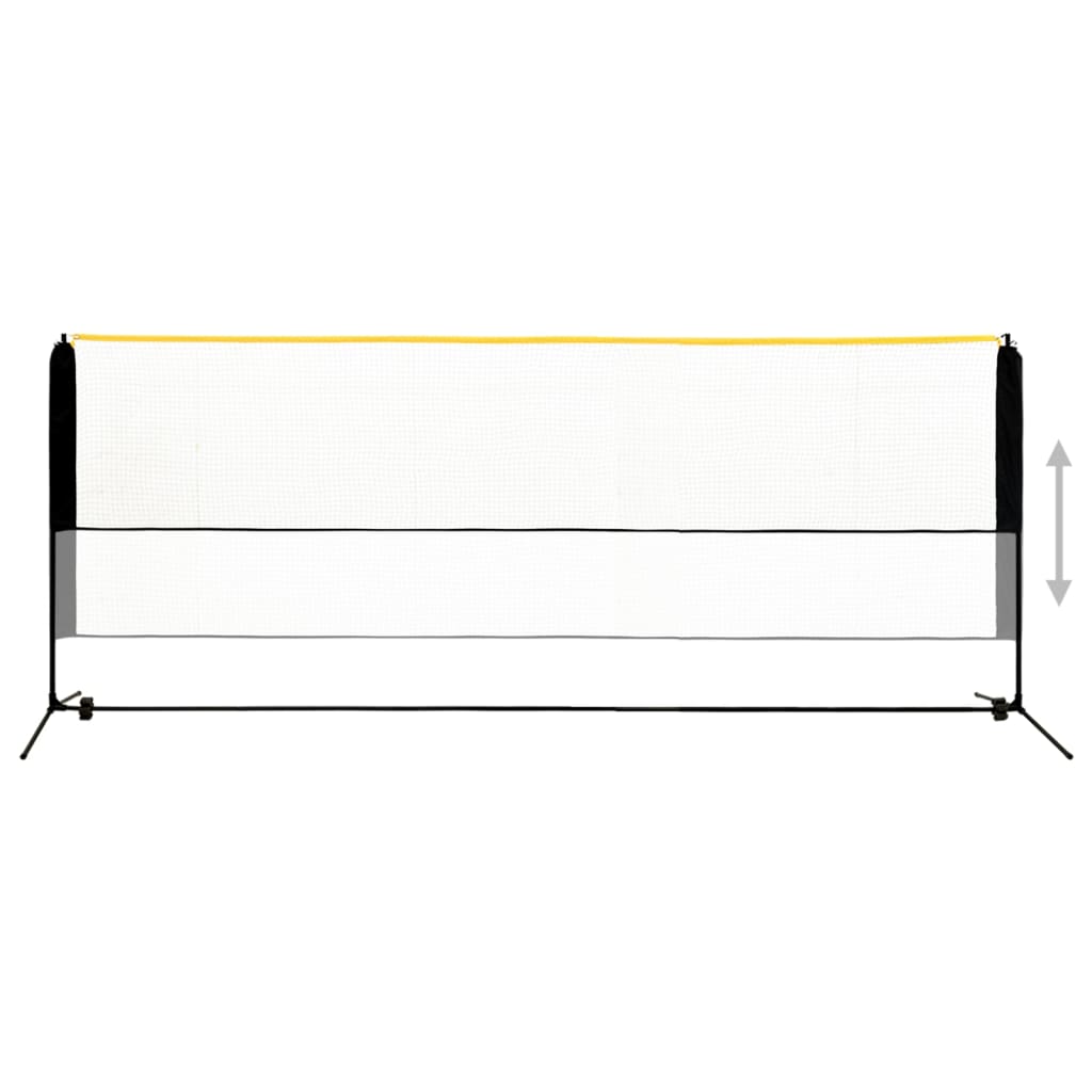 vidaXL Siatka do badmintona, regulowana, 400x103x94-158 cm, metalowa
