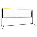 vidaXL Siatka do badmintona, regulowana, 300x103x94-158 cm, metalowa