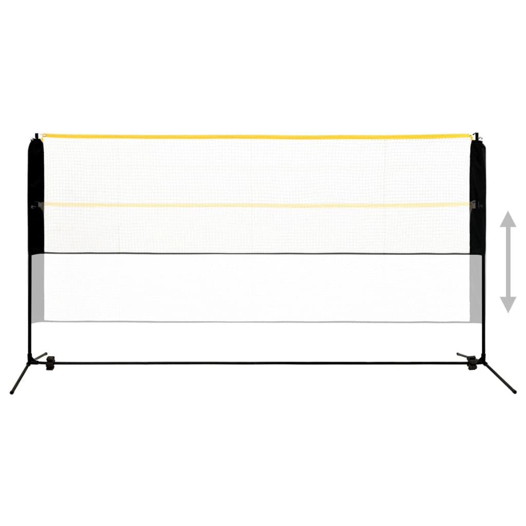 vidaXL Siatka do badmintona, regulowana, 300x103x94-158 cm, metalowa