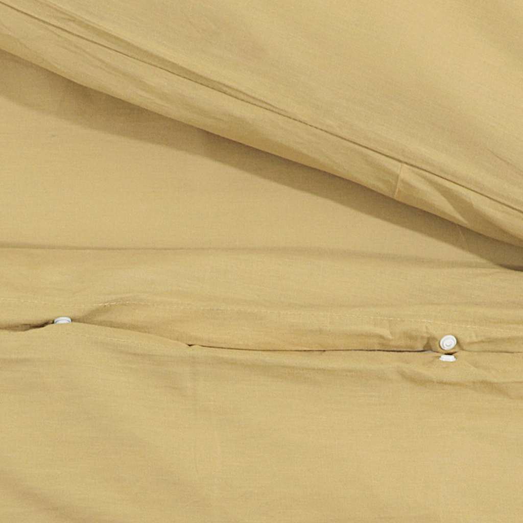 vidaXL Zestaw pościeli, kolor taupe, 200x200 cm, lekka mikrofibra