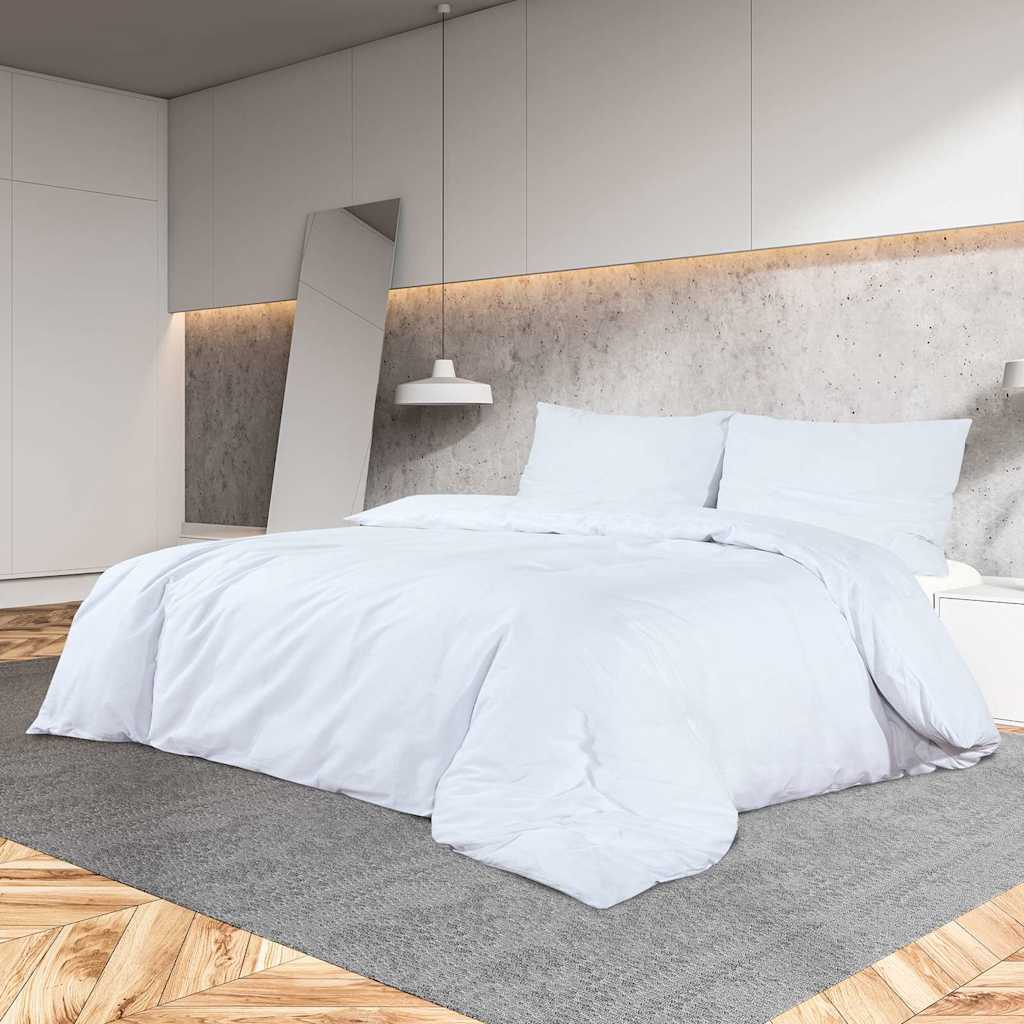 vidaXL Zestaw pościeli, biały, 260x240 cm, bawełna