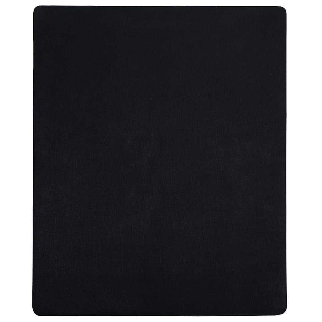 vidaXL Prześcieradła, 2 szt., czarne, 180x200 cm, dżersej bawełniany