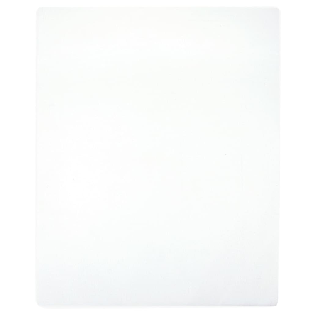 vidaXL Prześcieradła, 2 szt., białe, 180x200 cm, dżersej bawełniany