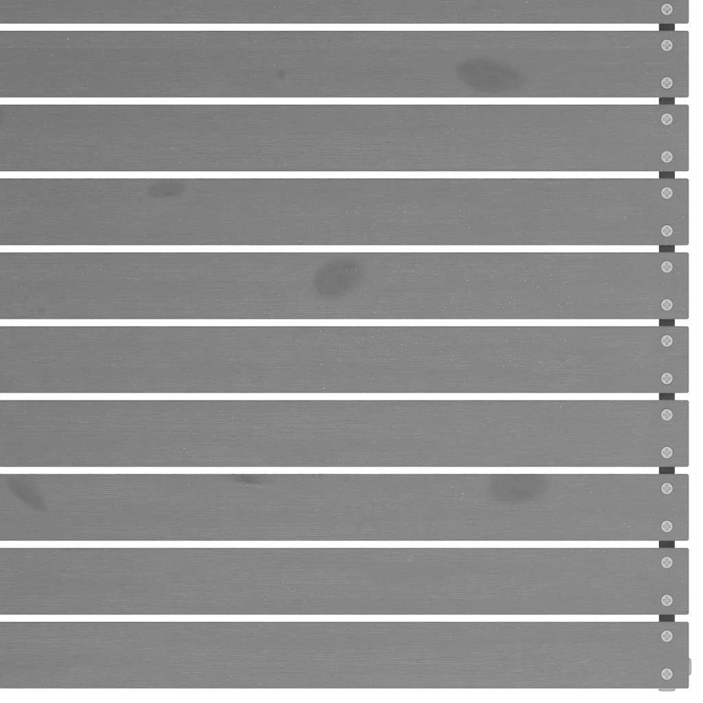 vidaXL Ogrodowe siedziska środkowe, 2 szt., szare, lite drewno sosnowe