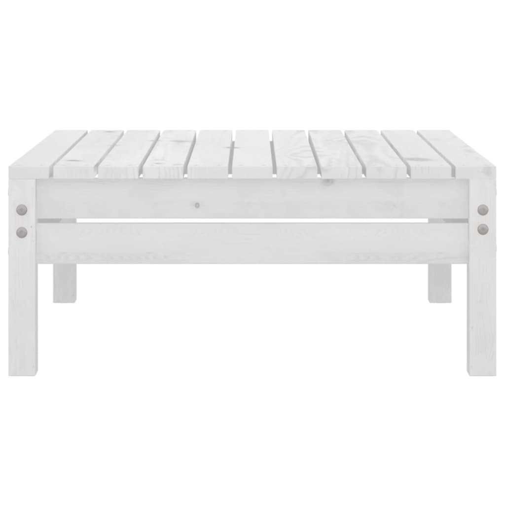 vidaXL 3-cz. zestaw wypoczynkowy do ogrodu, drewno sosnowe, biały