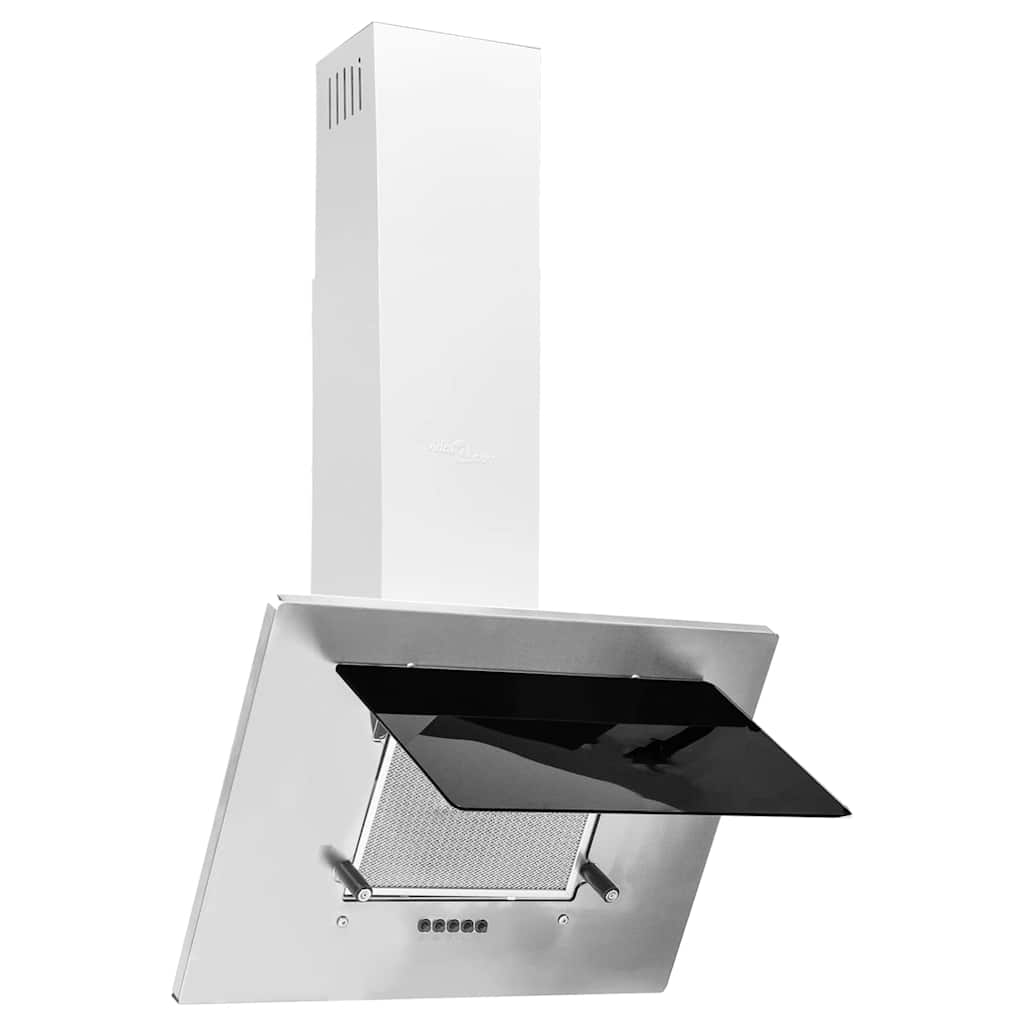 vidaXL Okap kuchenny, 60 cm, stal nierdzewna, hartowane szkło, srebrny