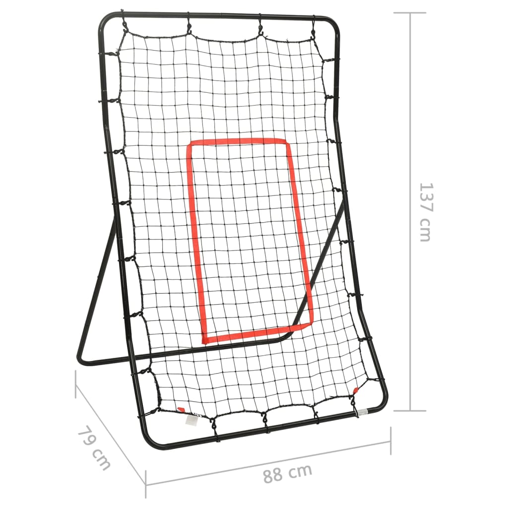 vidaXL Bramka do treningu softballu, 88x79x137 cm, stal