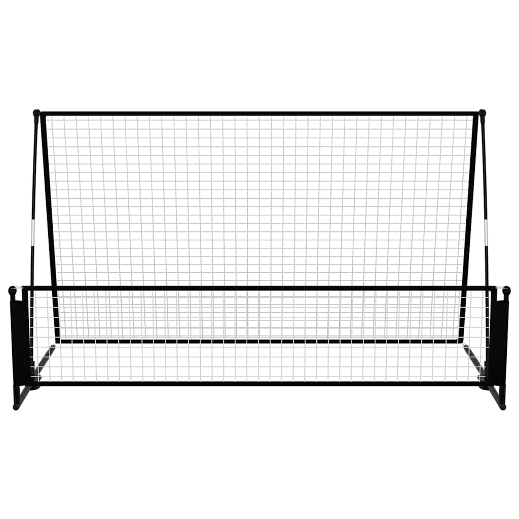 vidaXL Rebounder do piłki nożnej 2-w-1, 202x104x120 cm, stal