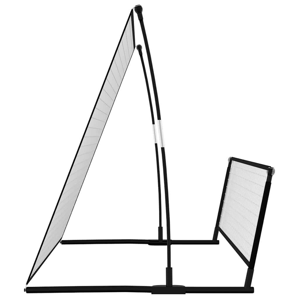 vidaXL Rebounder do piłki nożnej 2-w-1, 202x104x120 cm, stal