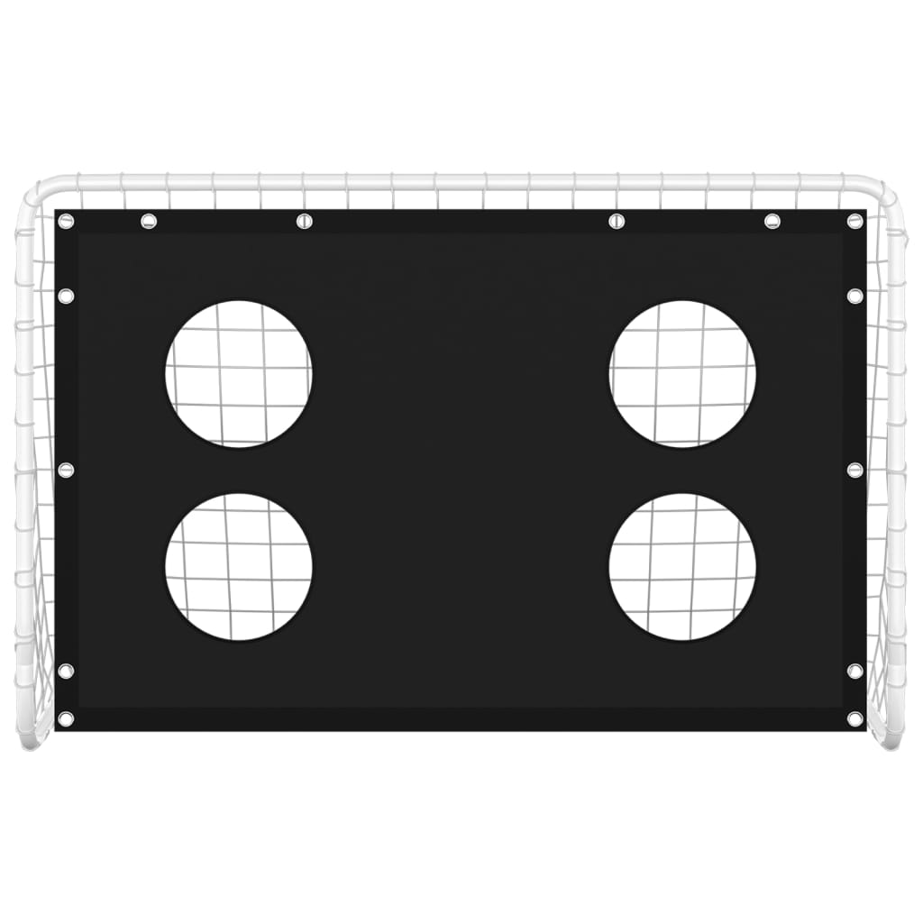 vidaXL Bramka treningowa do piłki nożnej, stal, 184x61x122 cm