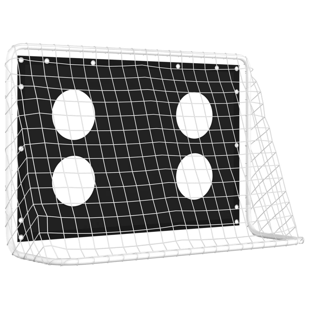 vidaXL Bramka treningowa do piłki nożnej, stal, 184x61x122 cm