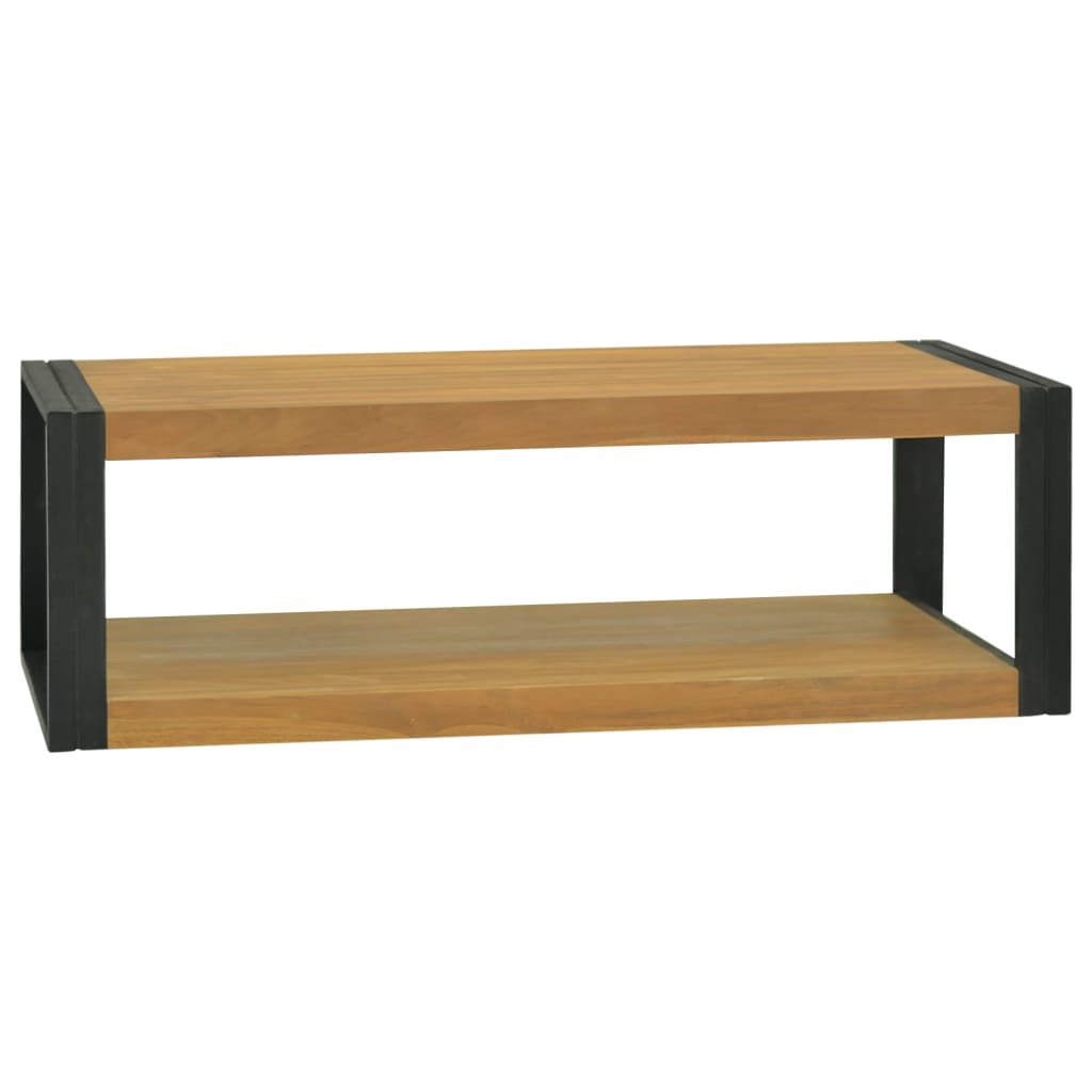 vidaXL Łazienkowa półka ścienna, 110x45x35 cm, lite drewno tekowe