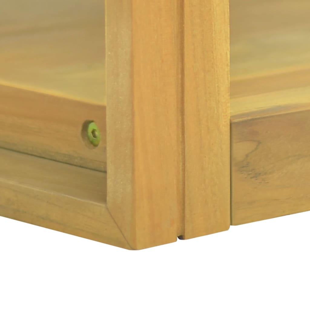 vidaXL Łazienkowa półka ścienna, 90x45x35 cm, lite drewno tekowe