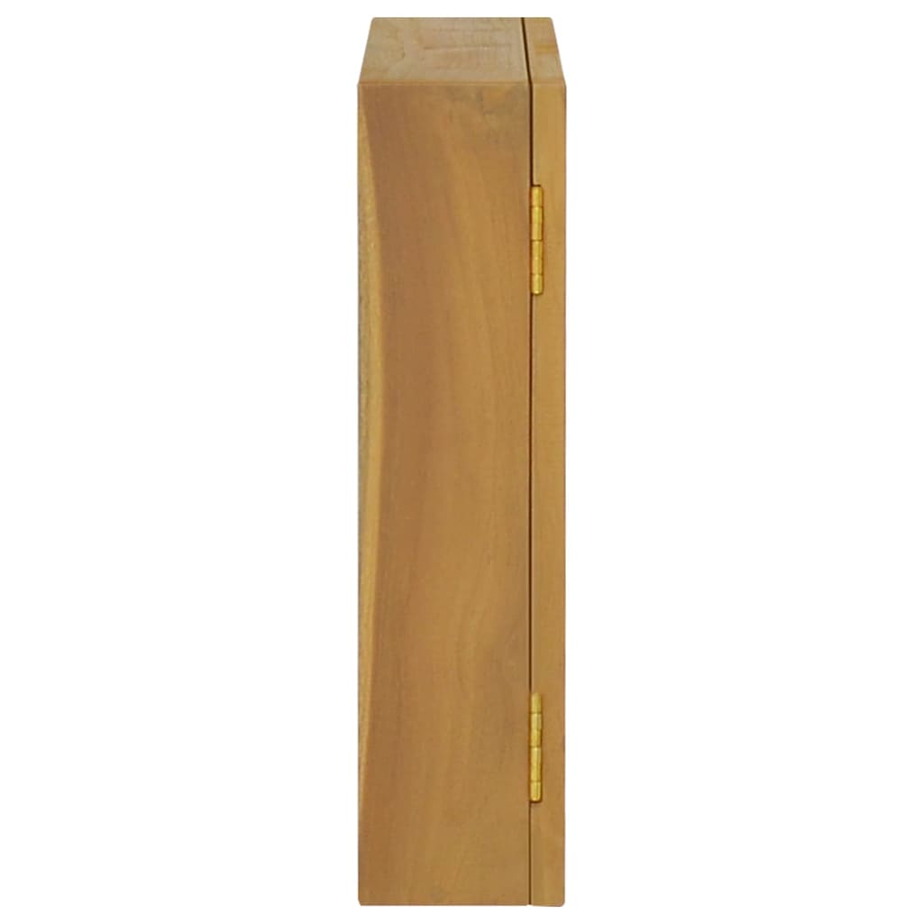 vidaXL Szafka z lustrem, 60x10x40 cm, lite drewno tekowe