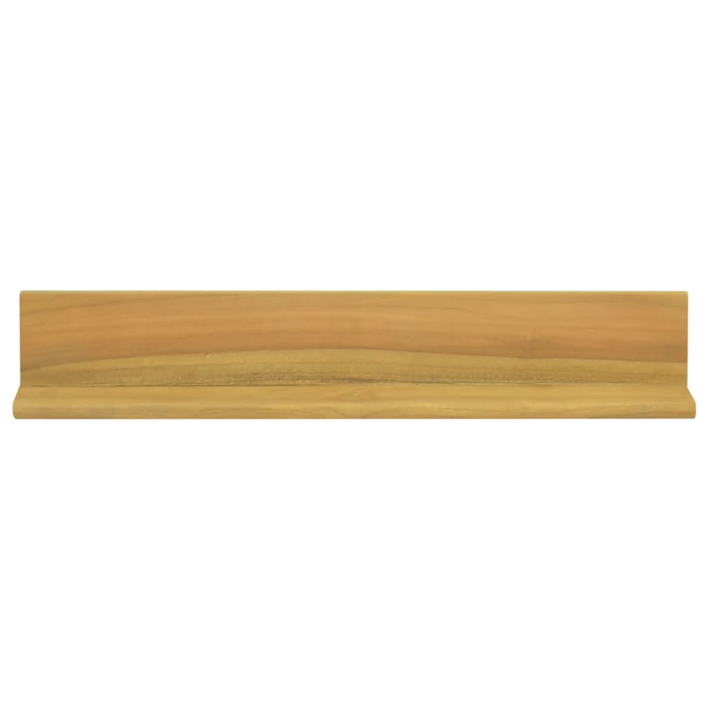 vidaXL Półki ścienne, 2 szt., 60 x 10 x 10 cm, lite drewno tekowe