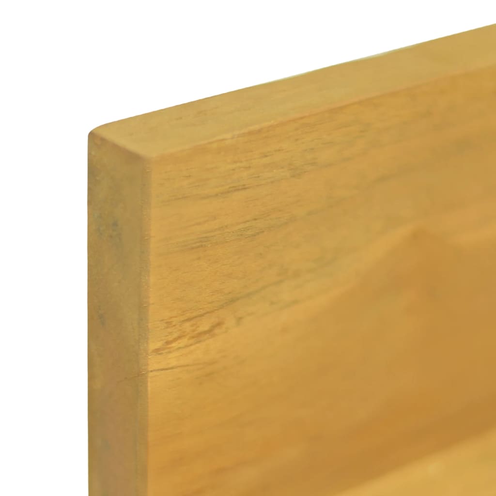 vidaXL Półki ścienne, 2 szt., 60 x 10 x 10 cm, lite drewno tekowe
