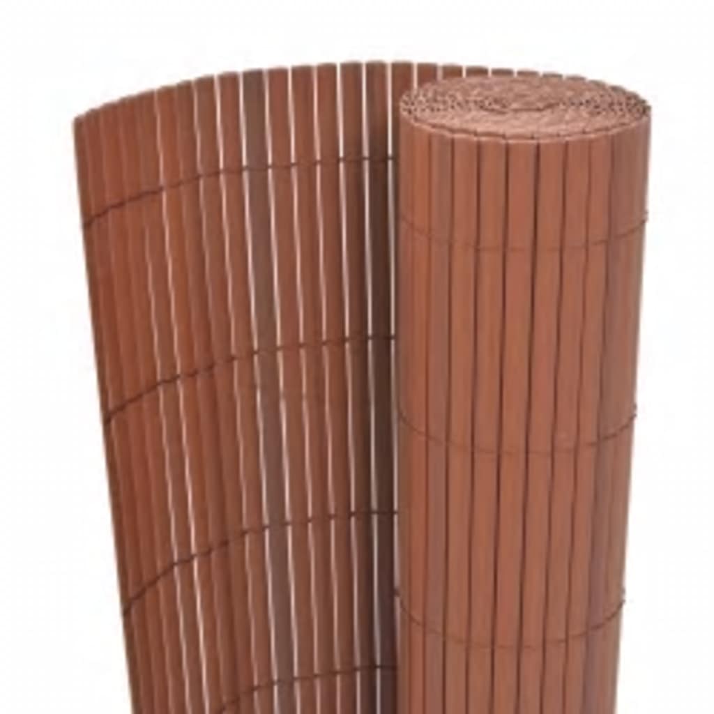vidaXL Ogrodzenie dwustronne, 110 x 300 cm, brązowe