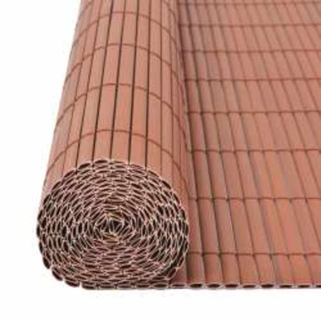 vidaXL Ogrodzenie dwustronne, 110 x 300 cm, brązowe