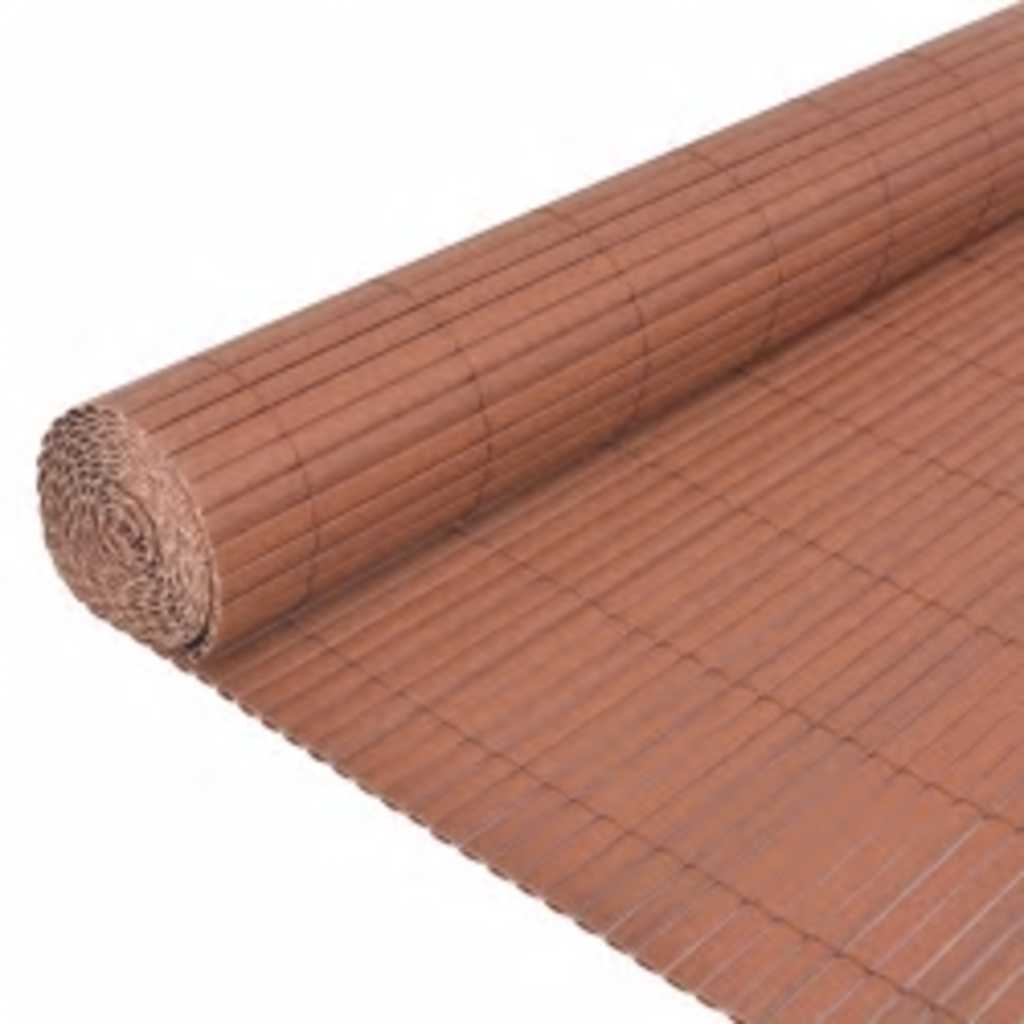 vidaXL Ogrodzenie dwustronne, 110x500 cm, brązowe