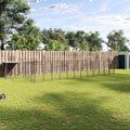 vidaXL Kojec dla psa, czarny, 22,62 m², stalowy