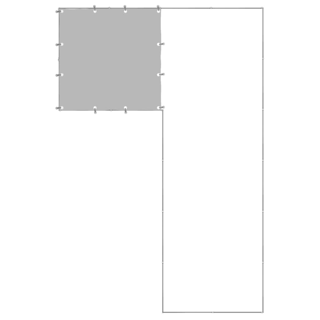 vidaXL Kojec dla psa, srebrny, 4,84 m², stalowy