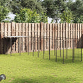 vidaXL Kojec dla psa, czarny, 6,05 m², stalowy