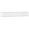 vidaXL Kojec zewnętrzny dla psa, stal galwanizowana, 26,62 m²