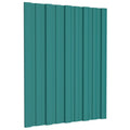 vidaXL Panel dachowy 36 pcs zielony 60 x 45 cm Stal galwanizowana