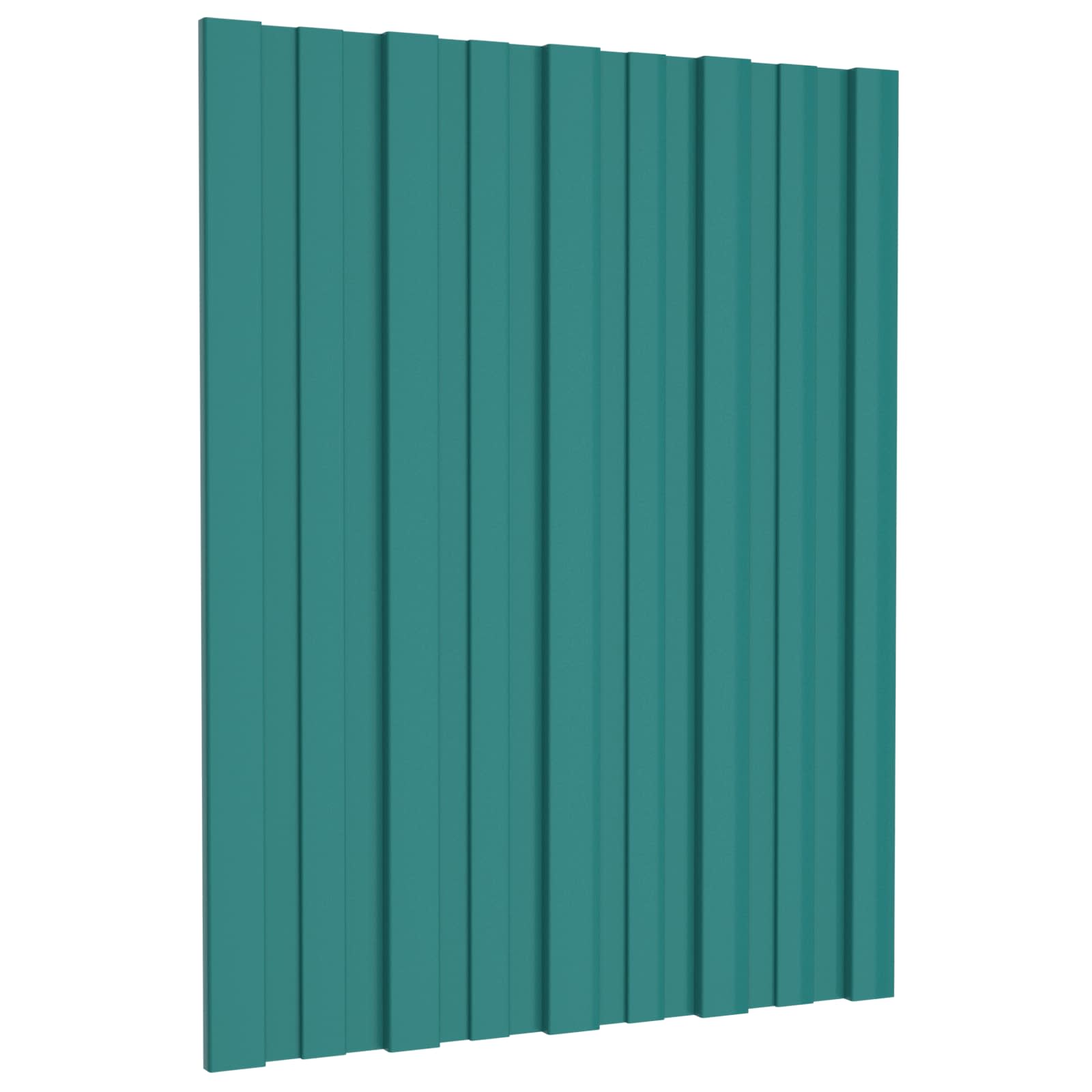 vidaXL Panel dachowy 36 pcs zielony 60 x 45 cm Stal galwanizowana