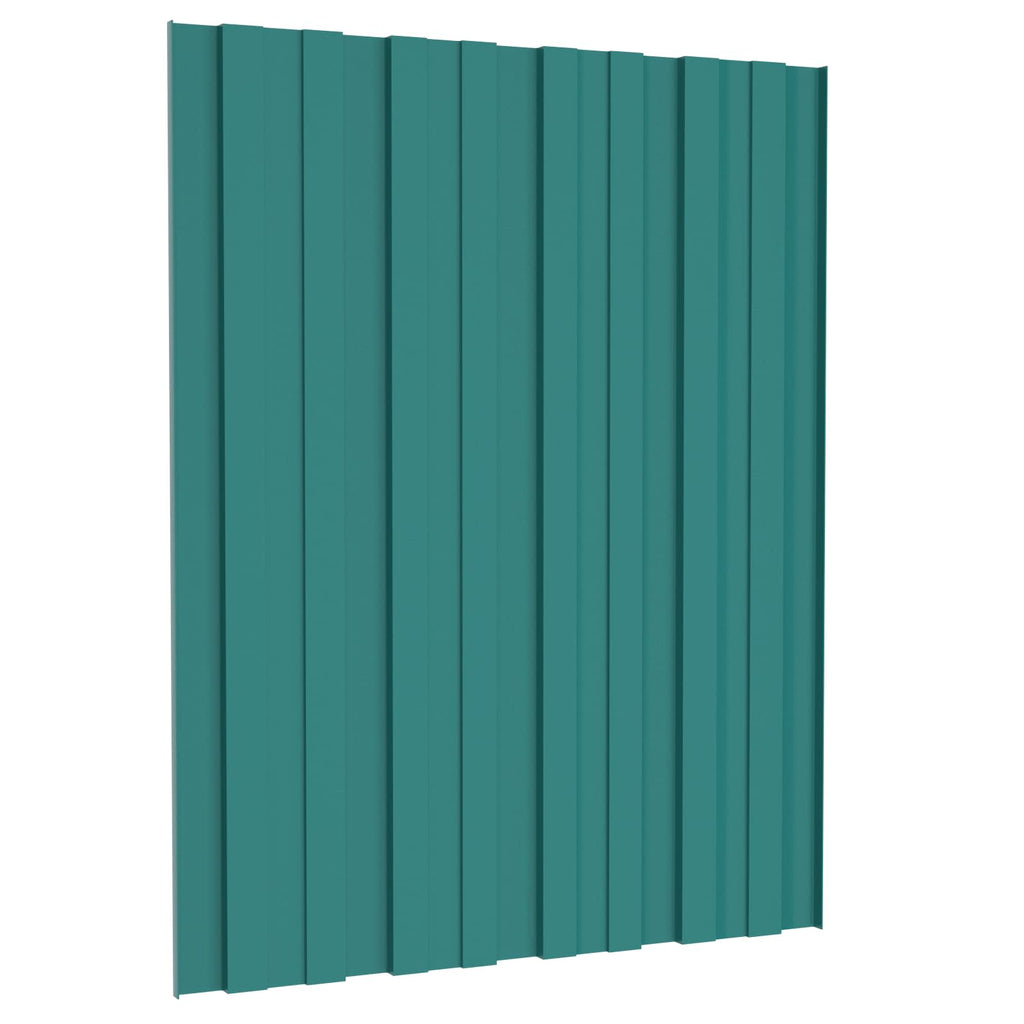 vidaXL Panel dachowy 36 pcs zielony 60 x 45 cm Stal galwanizowana
