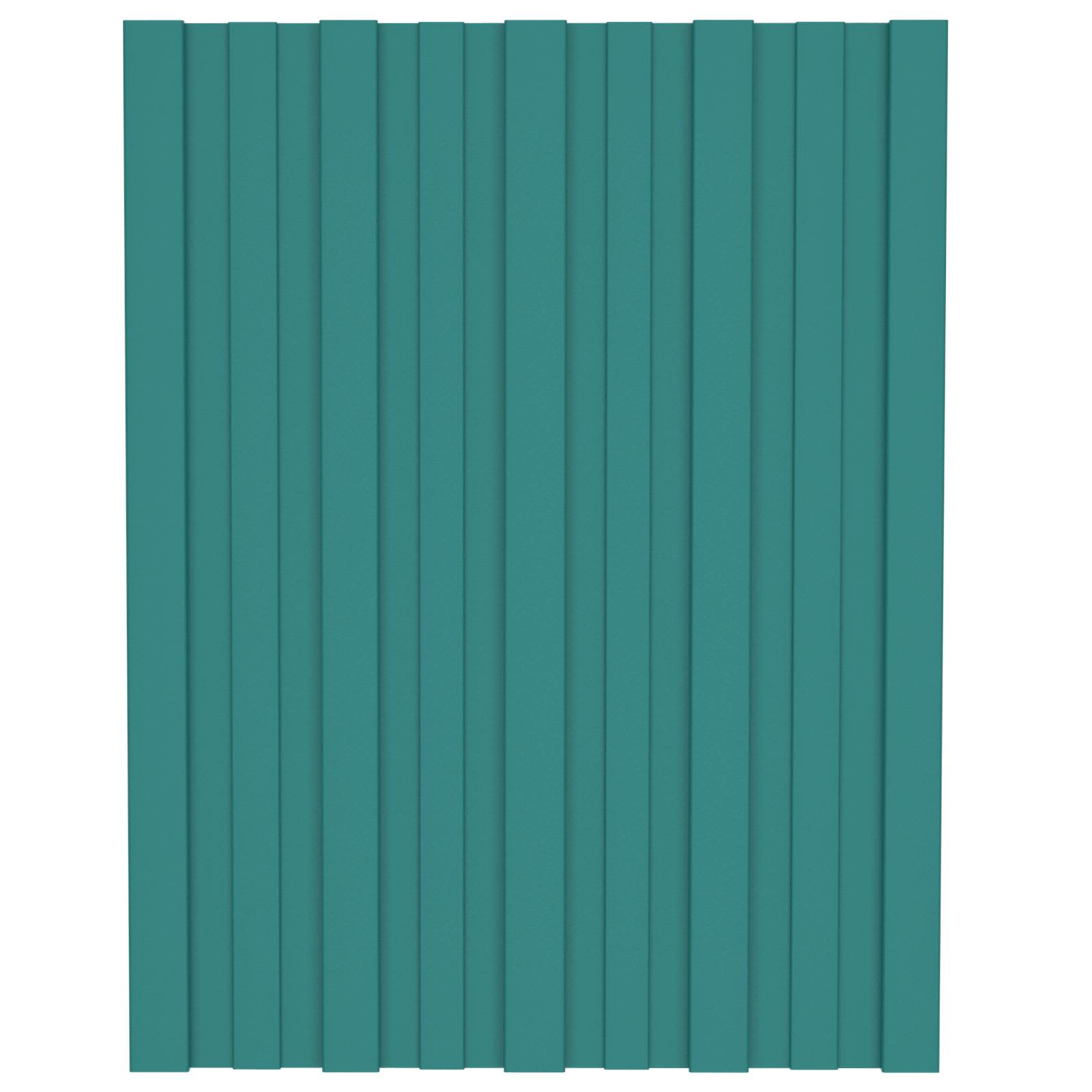 vidaXL Panel dachowy 36 pcs zielony 60 x 45 cm Stal galwanizowana