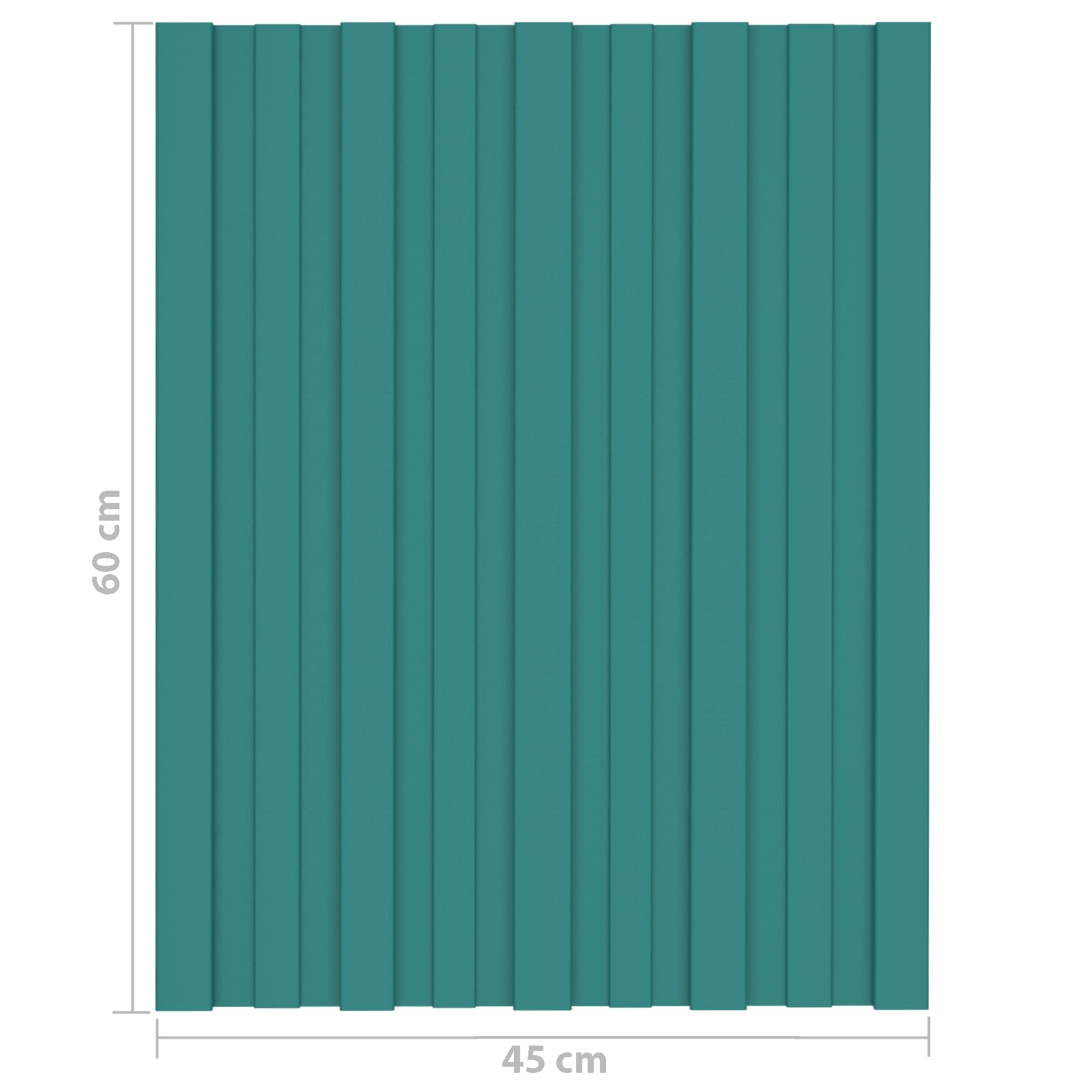 vidaXL Panel dachowy 36 pcs zielony 60 x 45 cm Stal galwanizowana