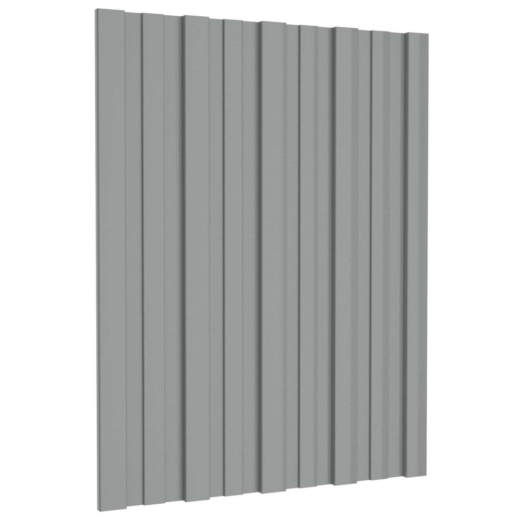 vidaXL Panel dachowy 36 pcs Szary 60 x 45 cm Stal galwanizowana