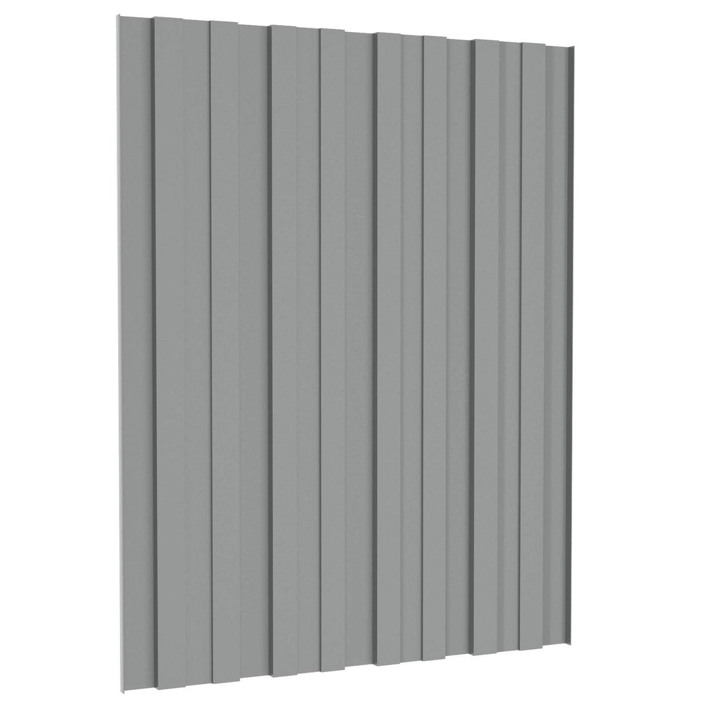 vidaXL Panel dachowy 36 pcs Szary 60 x 45 cm Stal galwanizowana