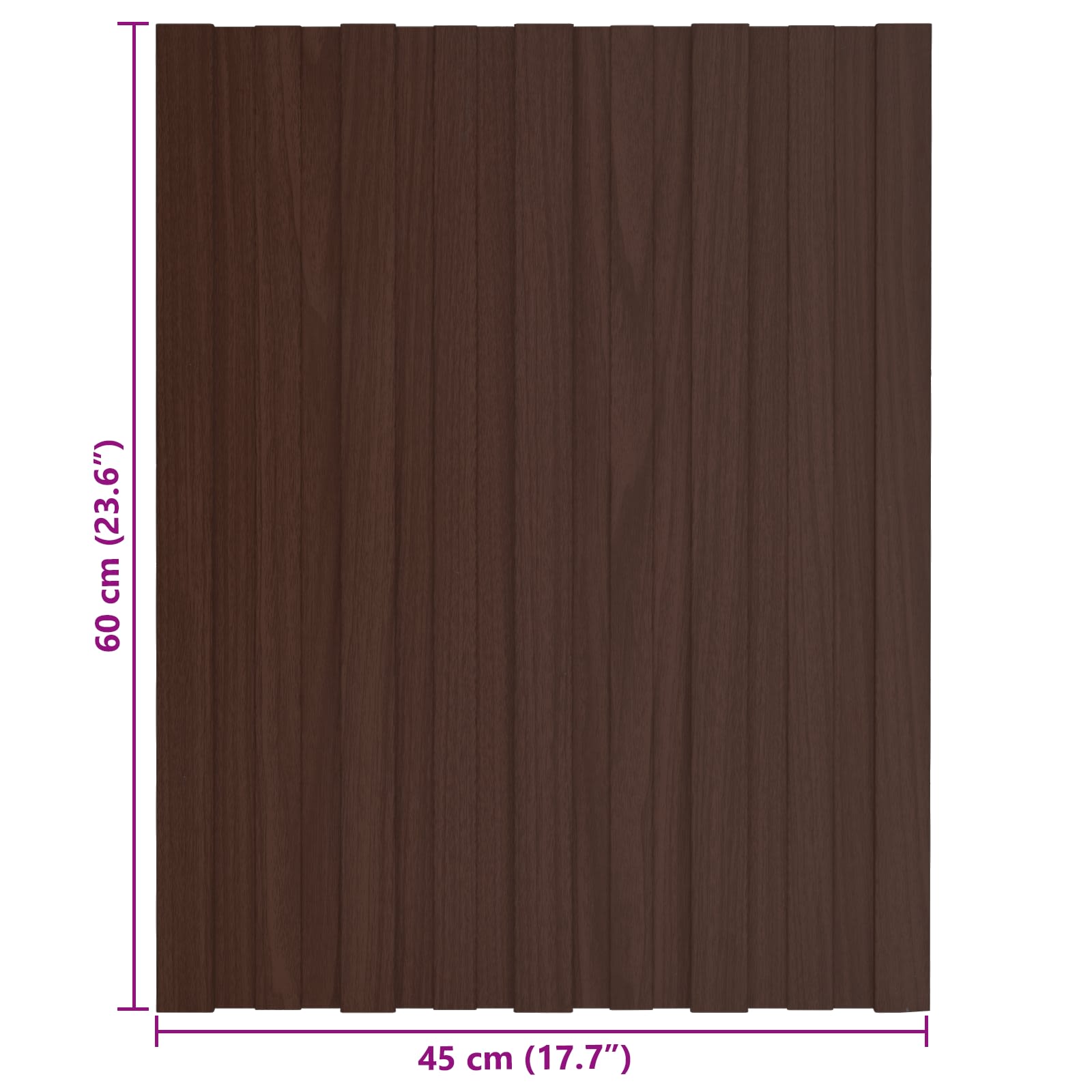 vidaXL Panel dachowy 12 pcs brązowy 60 x 45 cm Stal galwanizowana