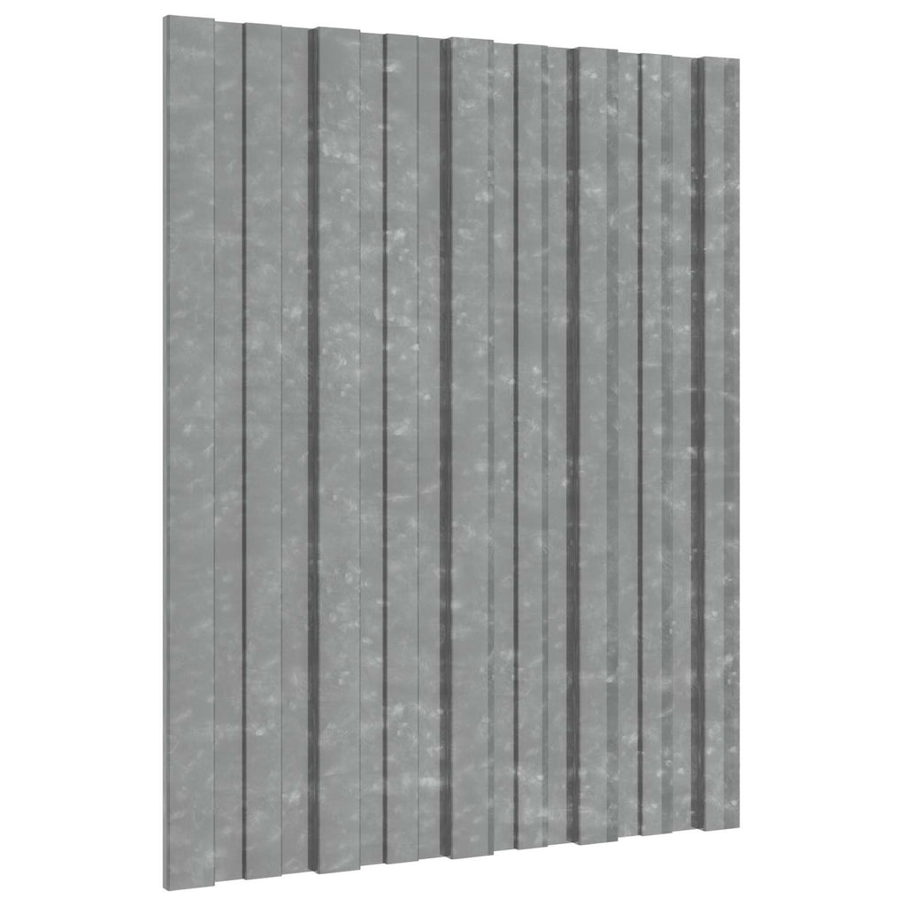 vidaXL Panel dachowy 36 pcs srebrny 60 x 45 cm Stal galwanizowana