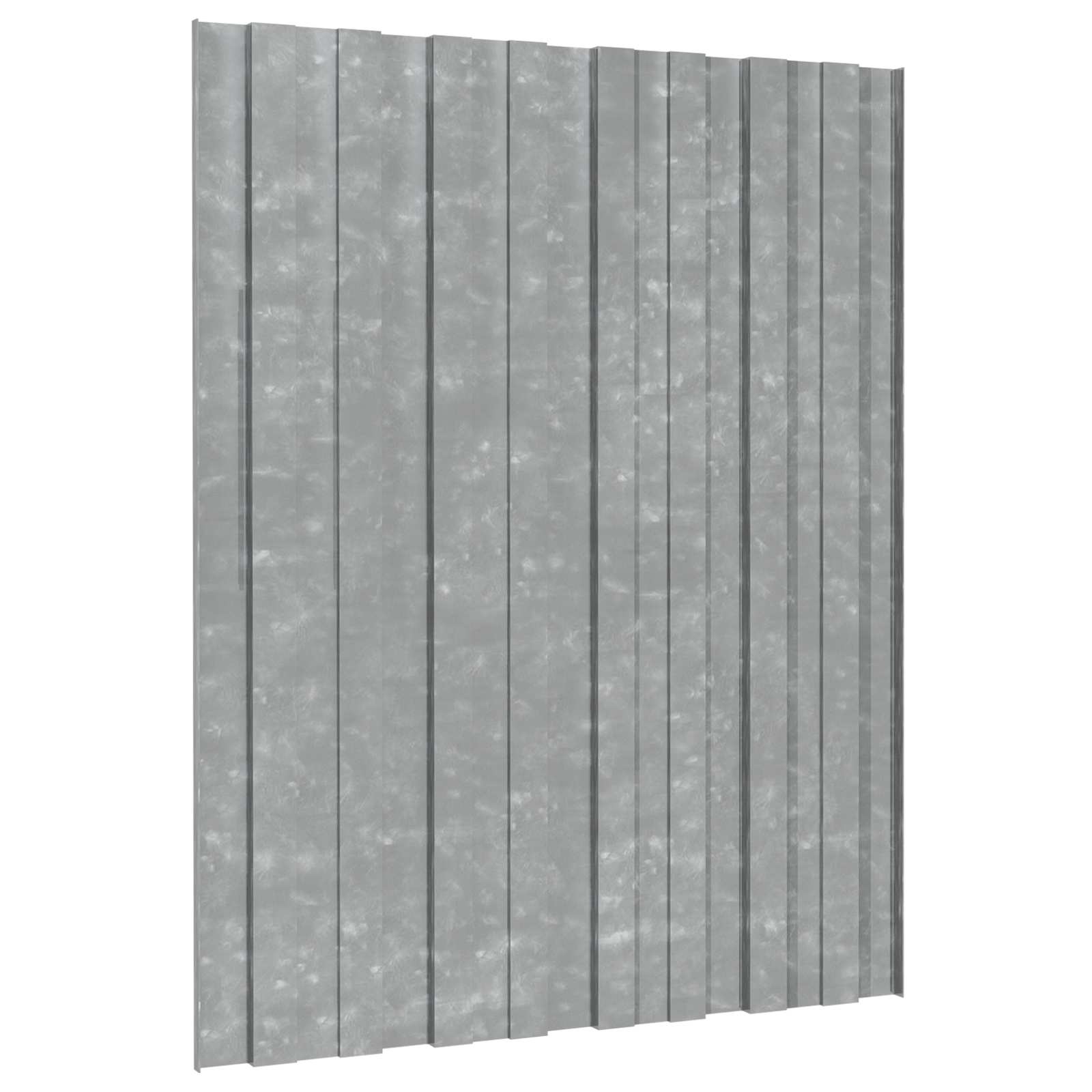 vidaXL Panel dachowy 36 pcs srebrny 60 x 45 cm Stal galwanizowana