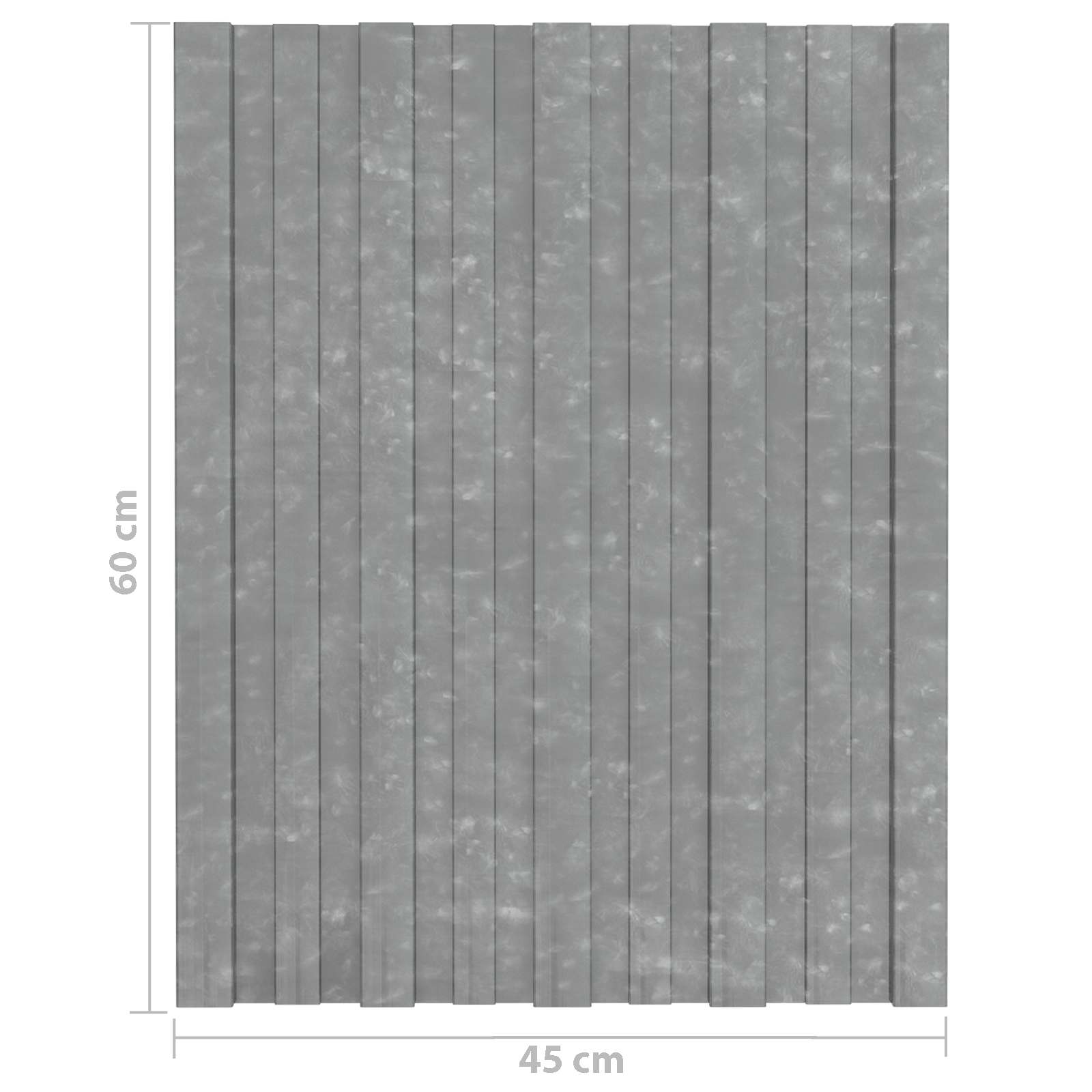 vidaXL Panel dachowy 36 pcs srebrny 60 x 45 cm Stal galwanizowana