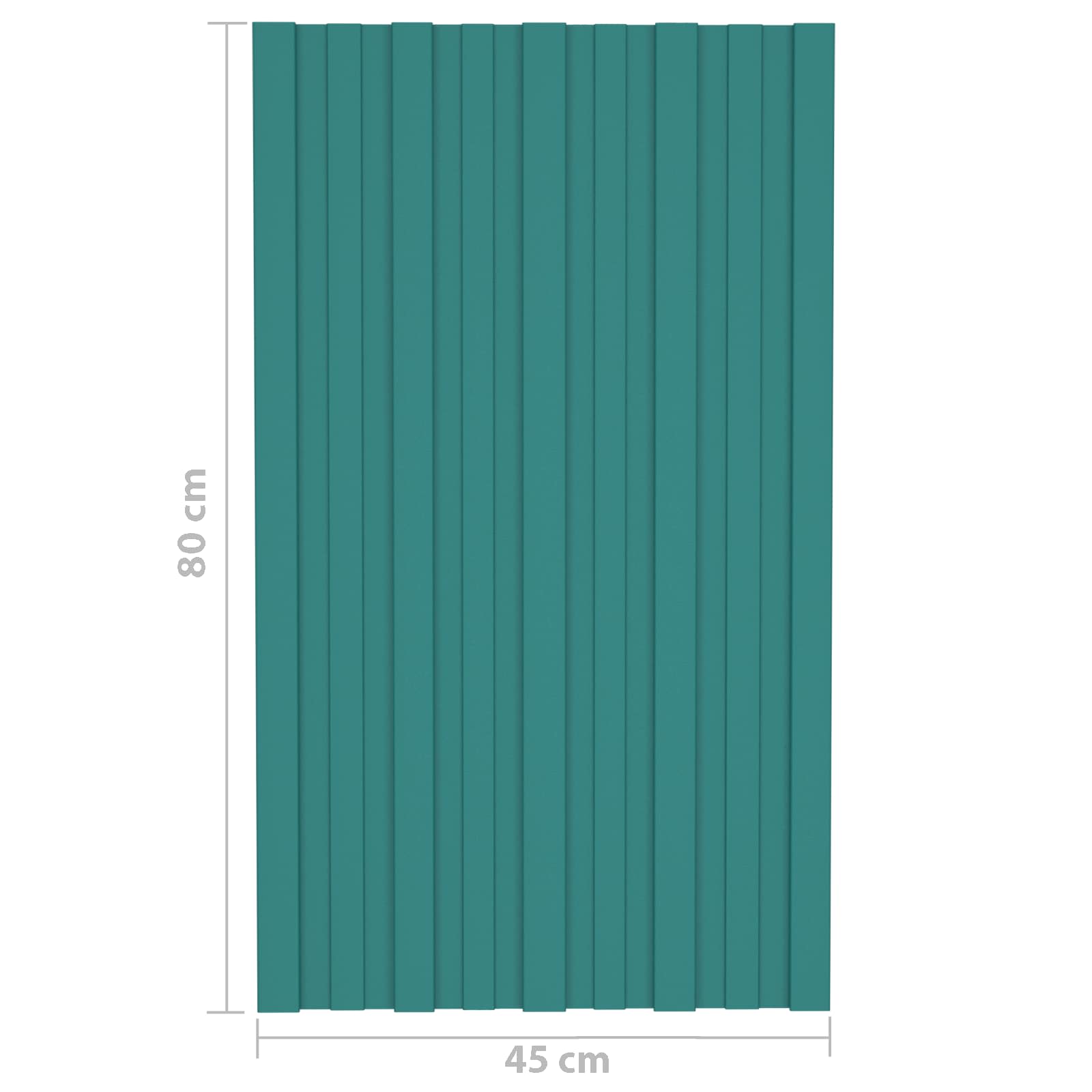 vidaXL Panel dachowy 36 pcs zielony 80 x 45 cm Stal galwanizowana