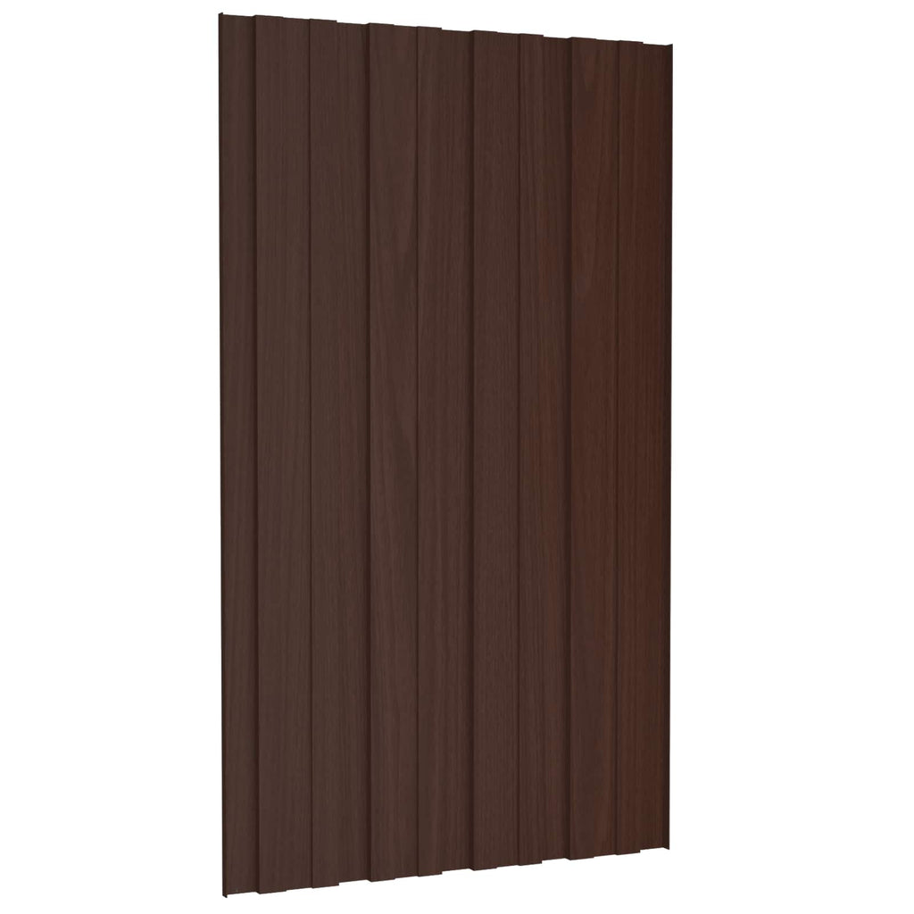 vidaXL Panel dachowy 36 pcs brązowy 80 x 45 cm Stal galwanizowana