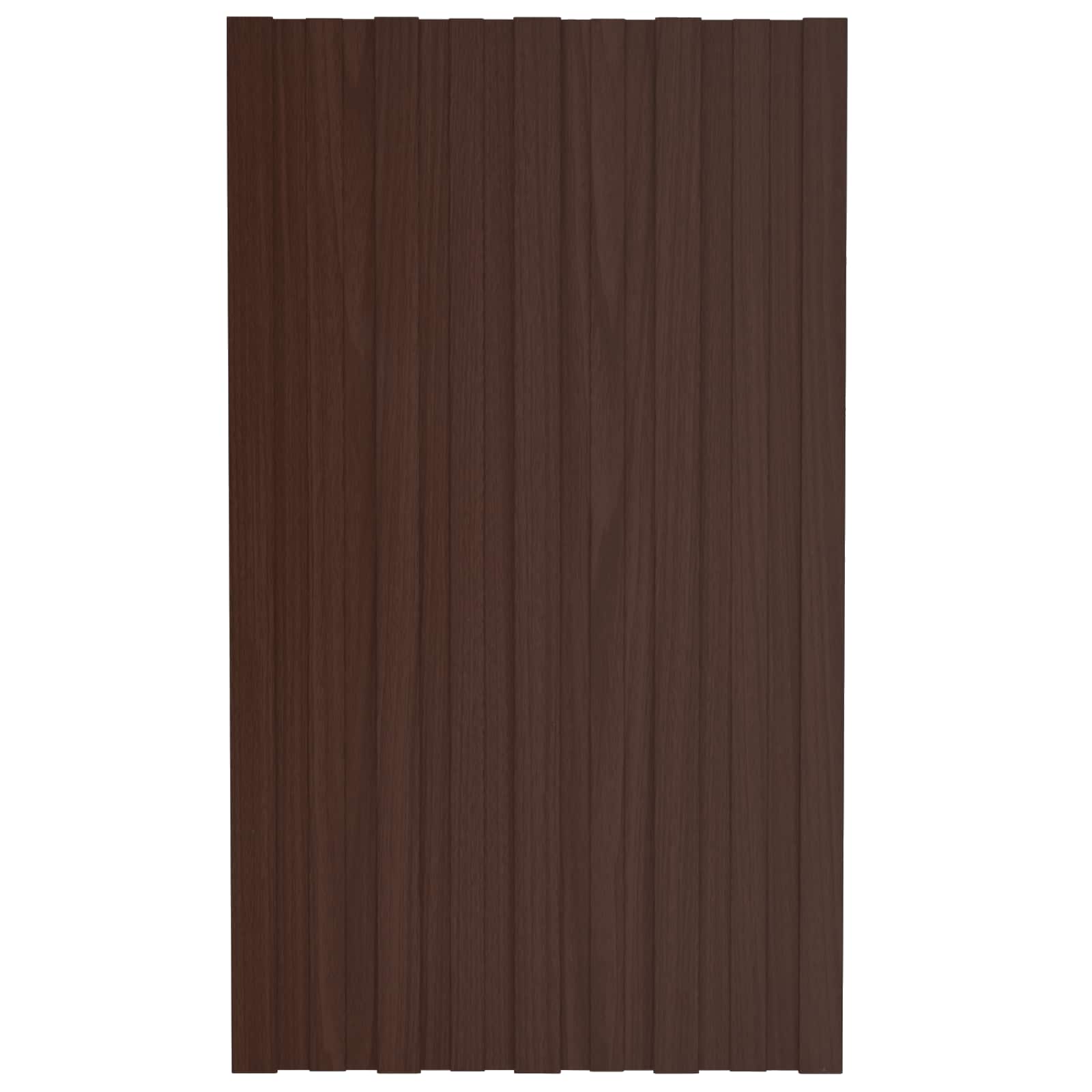 vidaXL Panel dachowy 36 pcs brązowy 80 x 45 cm Stal galwanizowana
