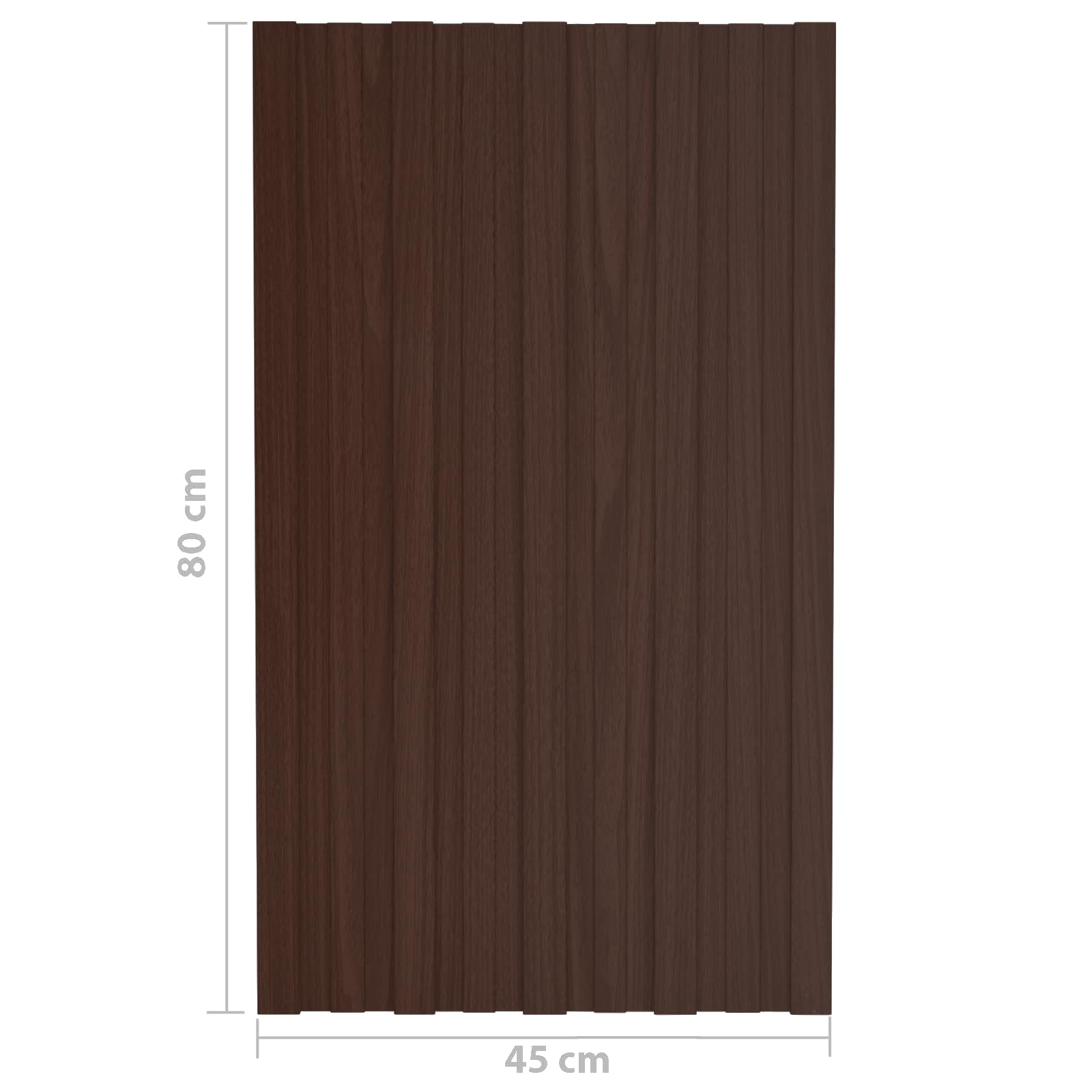 vidaXL Panel dachowy 36 pcs brązowy 80 x 45 cm Stal galwanizowana
