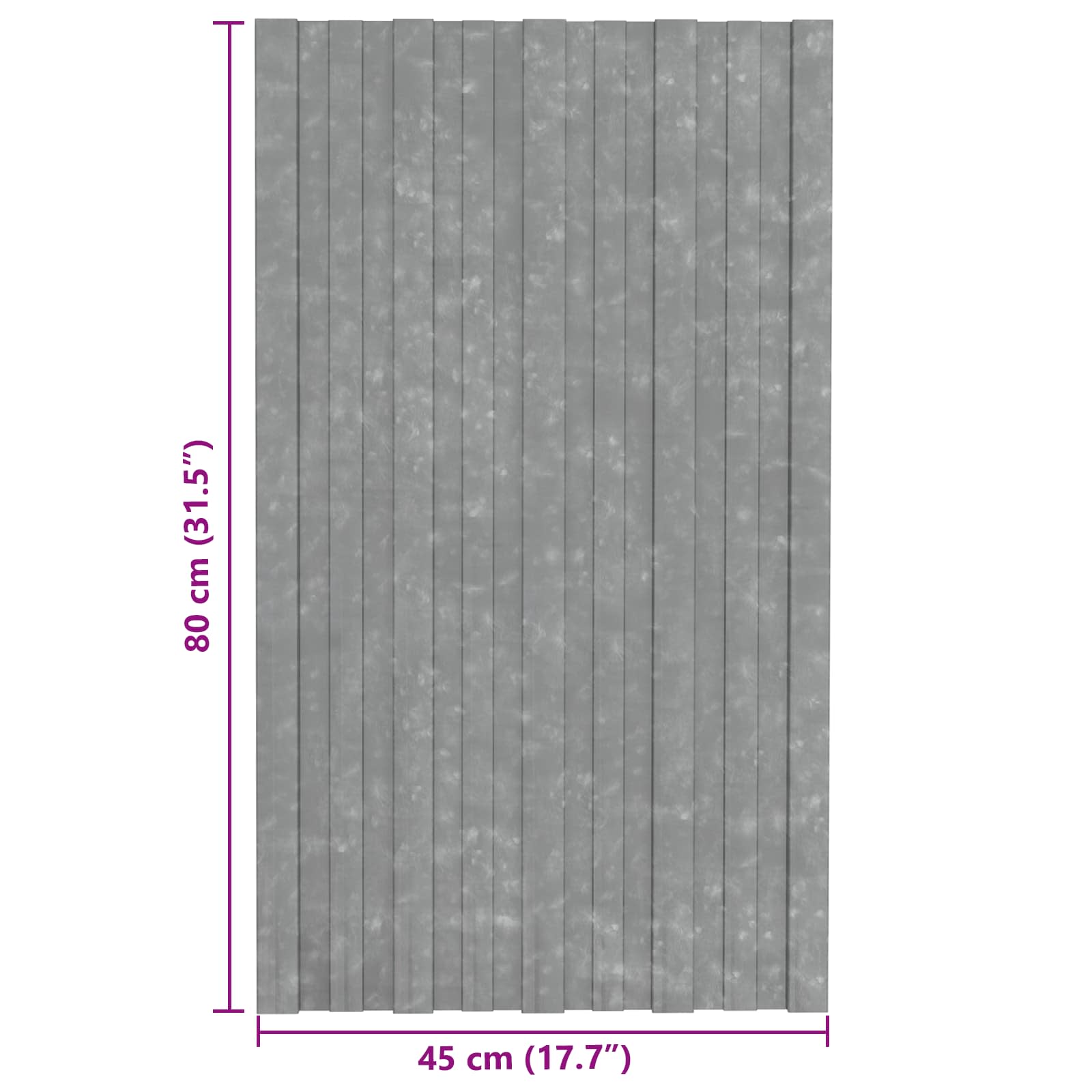 vidaXL Panel dachowy 12 pcs srebrny 80 x 45 cm Stal galwanizowana
