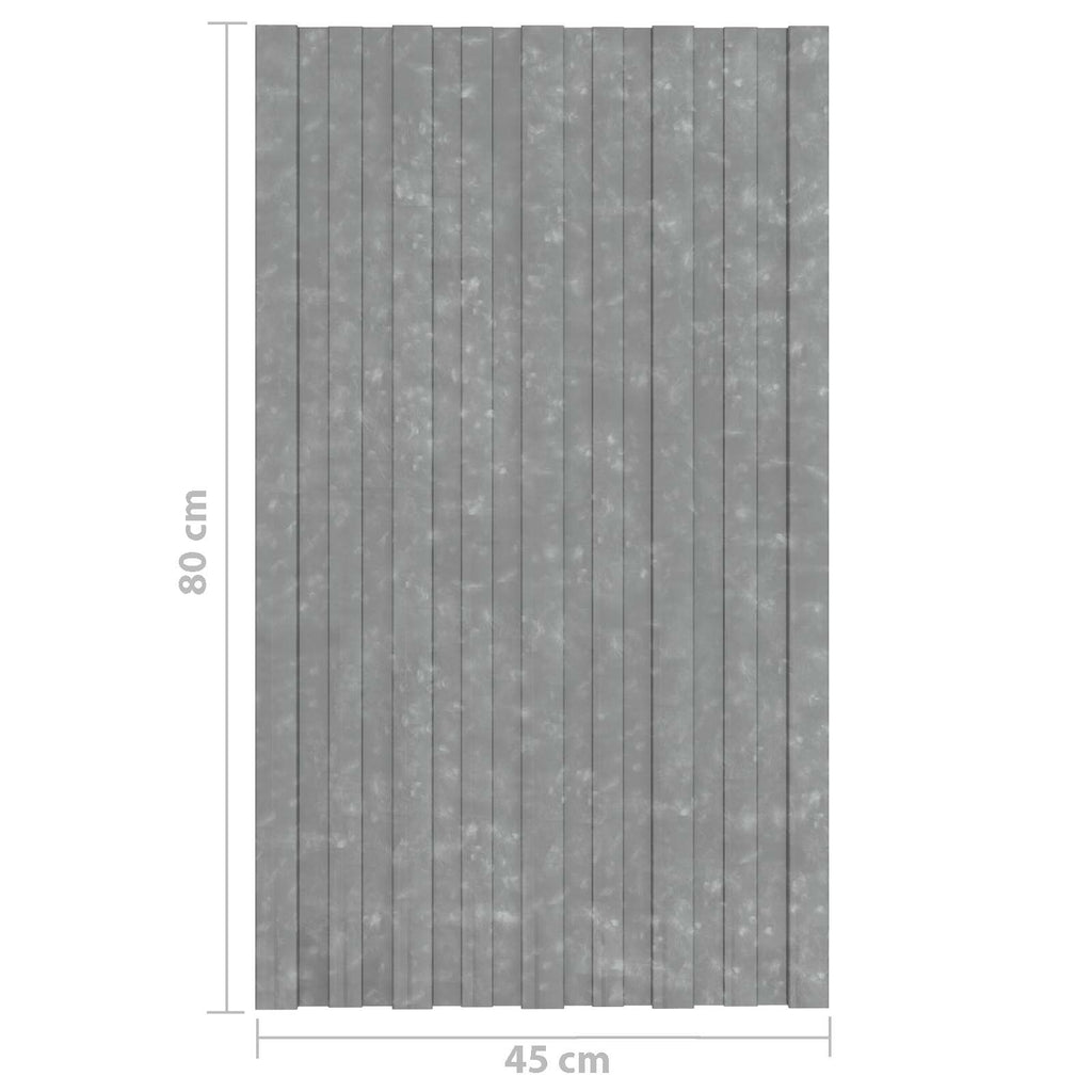 vidaXL Panel dachowy 36 pcs srebrny 80 x 45 cm Stal galwanizowana