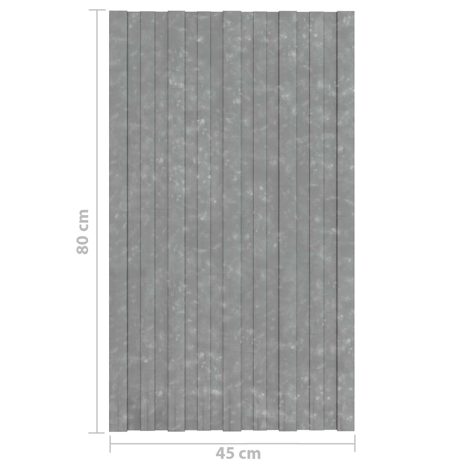 vidaXL Panel dachowy 36 pcs srebrny 80 x 45 cm Stal galwanizowana