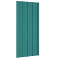 vidaXL Panel dachowy 36 pcs zielony 100 x 45 cm Stal galwanizowana